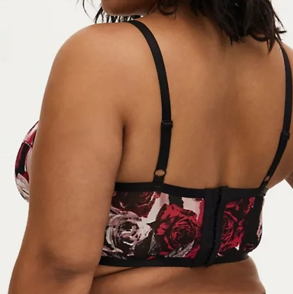 BLACK & PINK POWER MESH STRAPPY UNLINED bralette - Picture 4 of 6